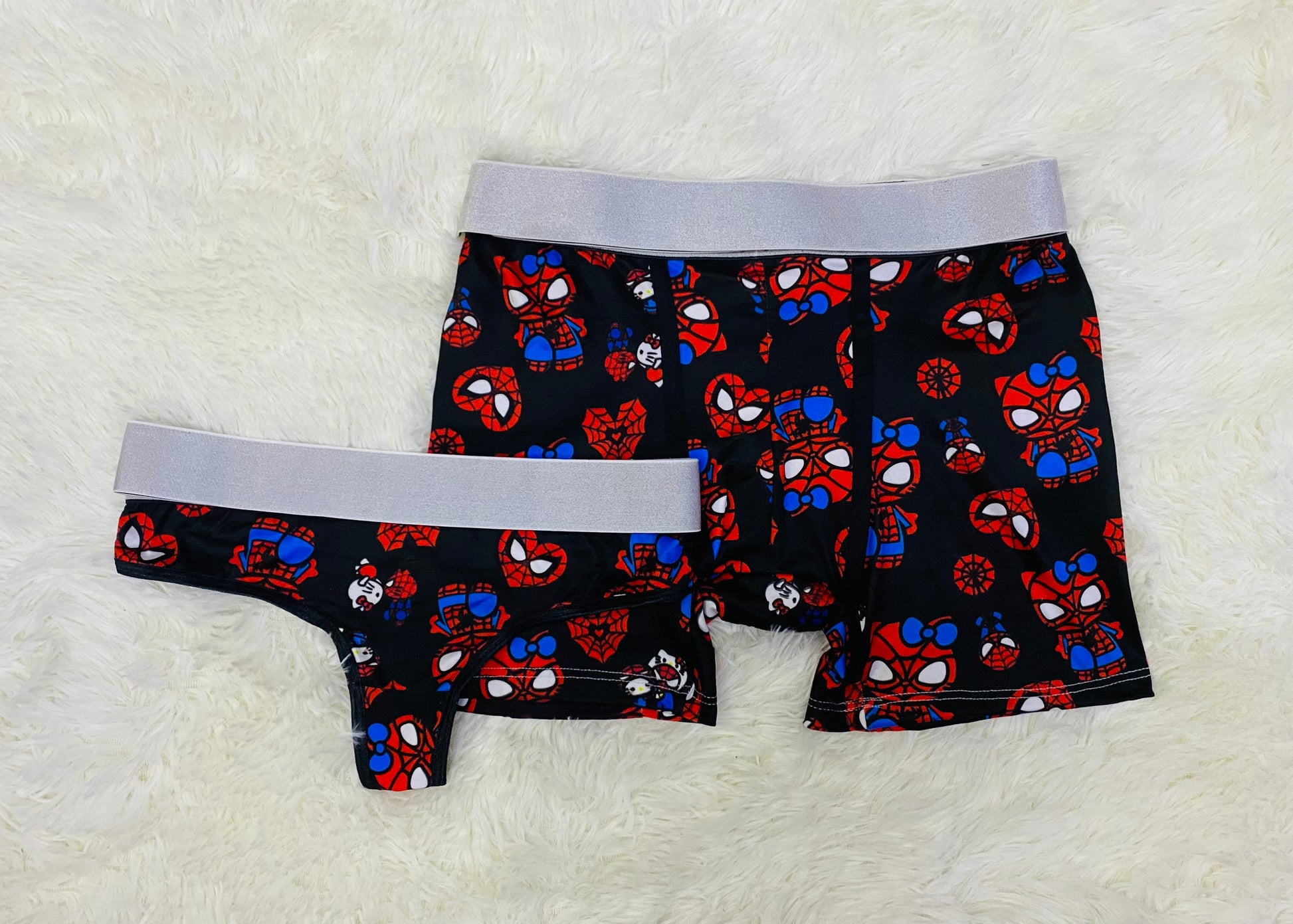 couples matching underwear hello kitty black - Fundies