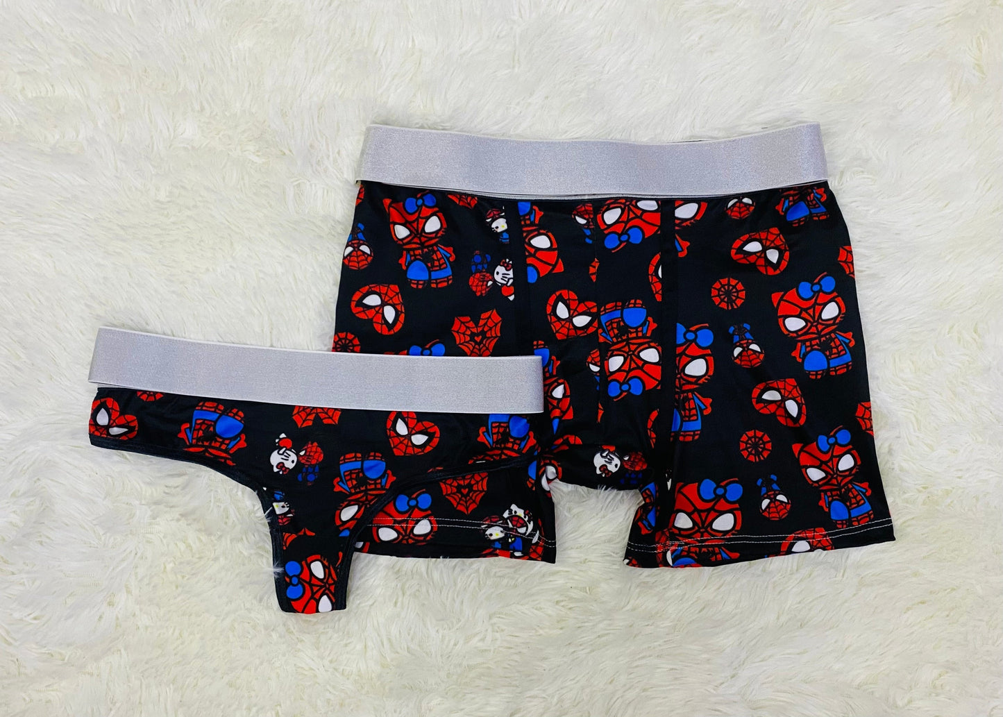 couples matching underwear hello kitty black - Fundies