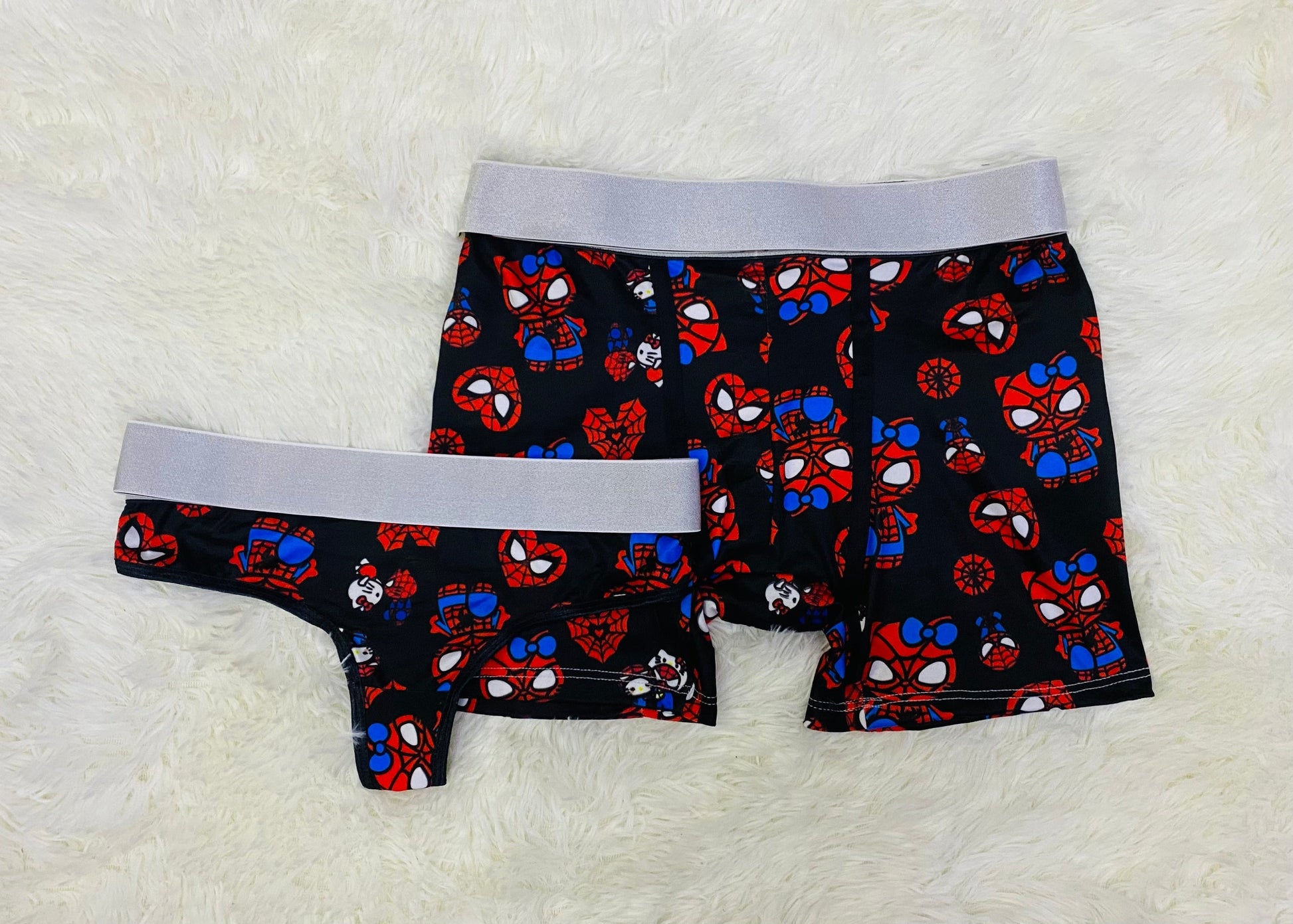 couples matching underwear hello kitty black - Fundies