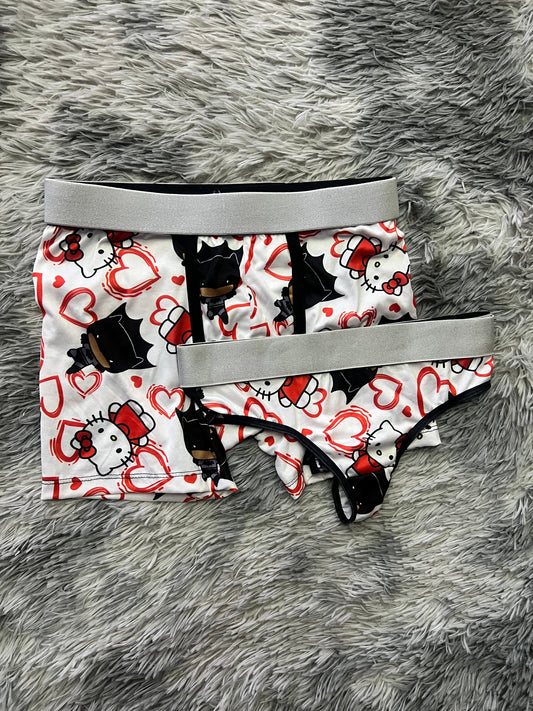 Batman Kitty Blanco duo unitalla con tanga