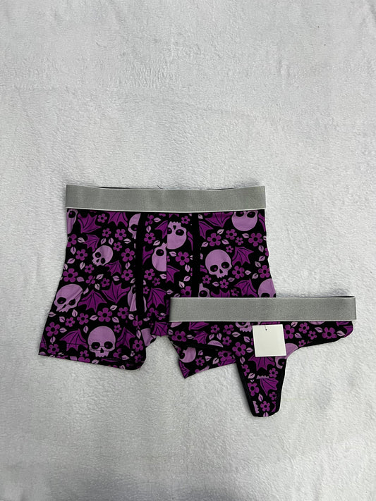 Calavera morada duo tanga