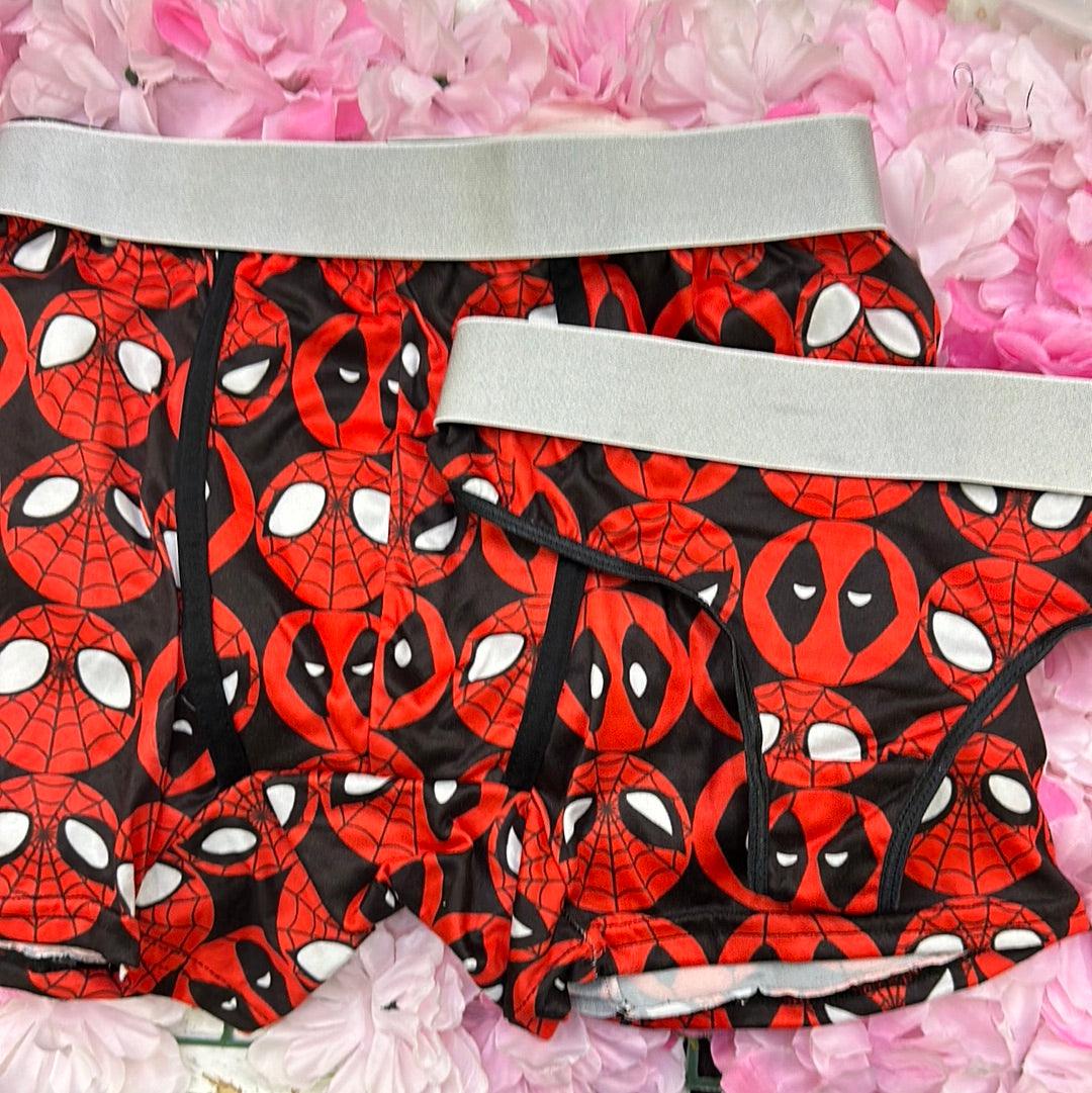 Spider man and dead pool couples underwear XL - Fundies