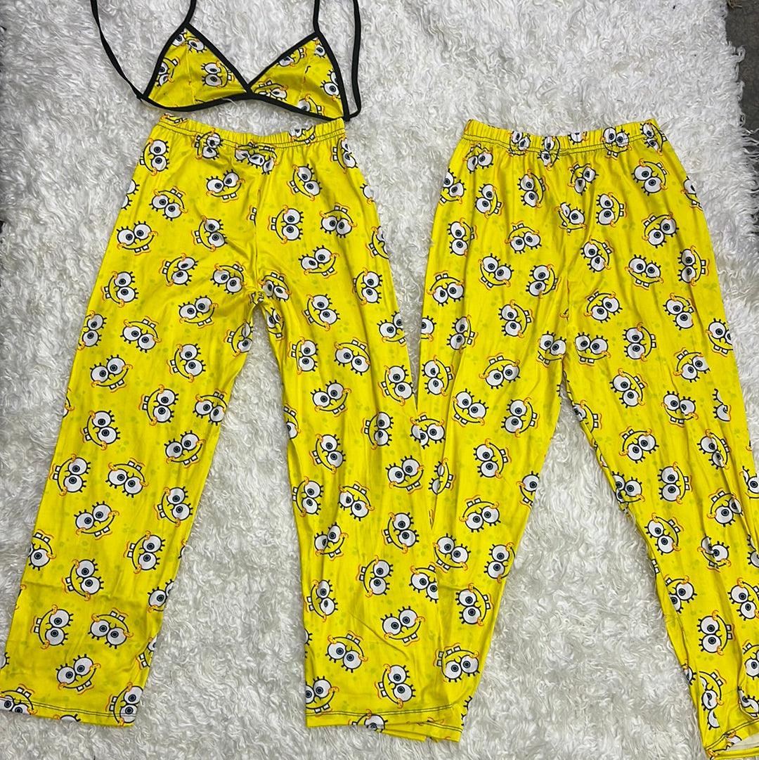 Sponge bob face 5 pcs pajama duo - Fundies
