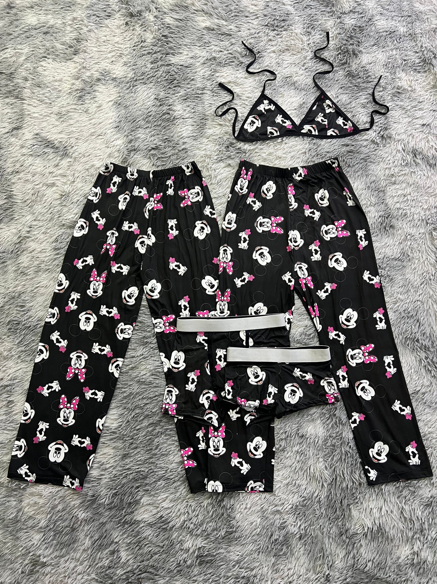 Mickey Minnie Sin Color Duo Unitalla De 5 Piezas