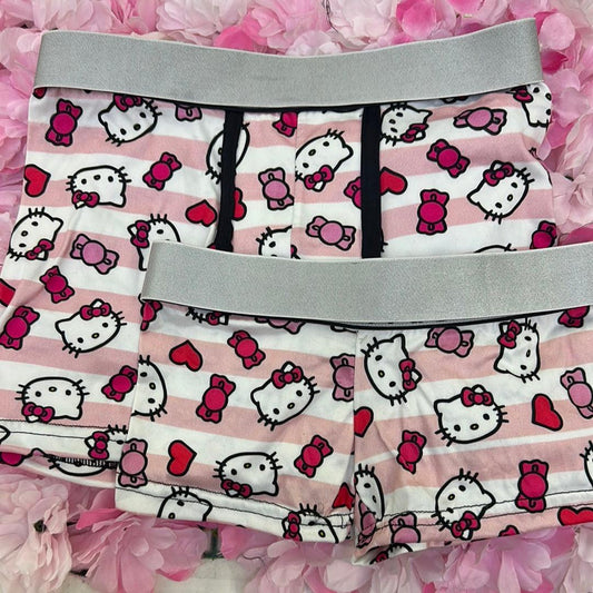 Hello kitty mounds and hearts matching couples boxer underwear - Fundies