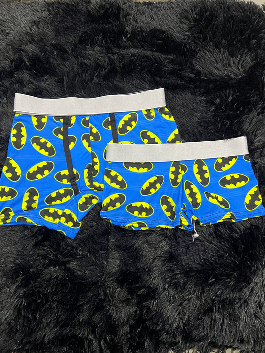 Batman Plano Azul Duo Unitalla Con boxer.