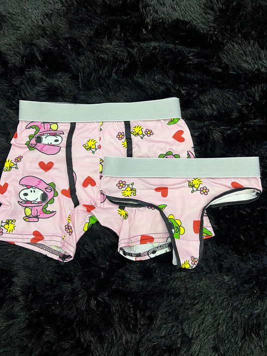 Snoopy Dino Print Colorido duo unitalla con tanga