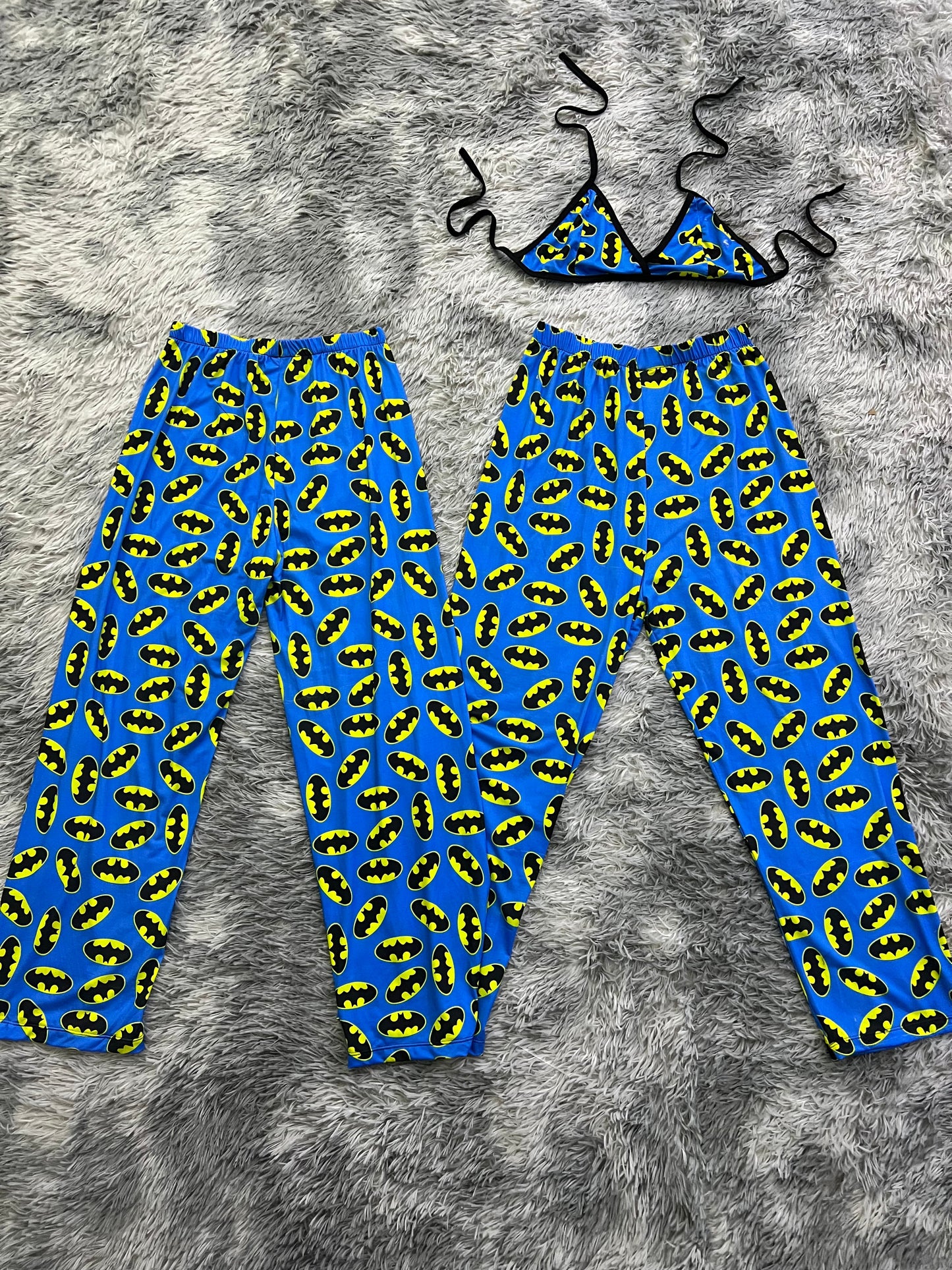 Batman Azul Duo de pijama afelpada.