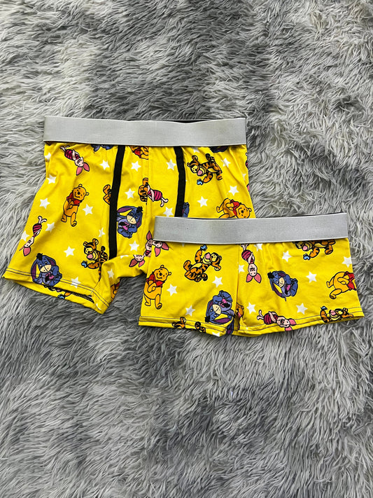 Winnie The Pooh Amarillo Duo Unitalla Con boxer