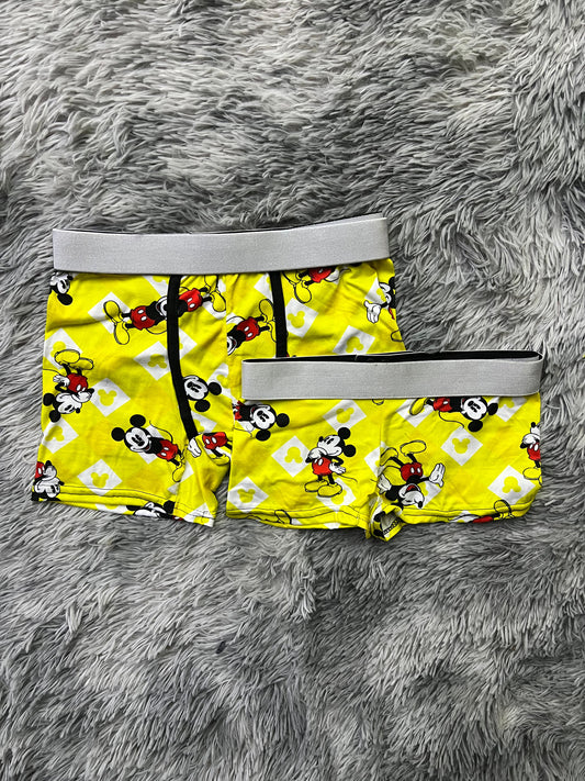 Mickey Mouse Amarillo Duo Unitalla Con boxer.