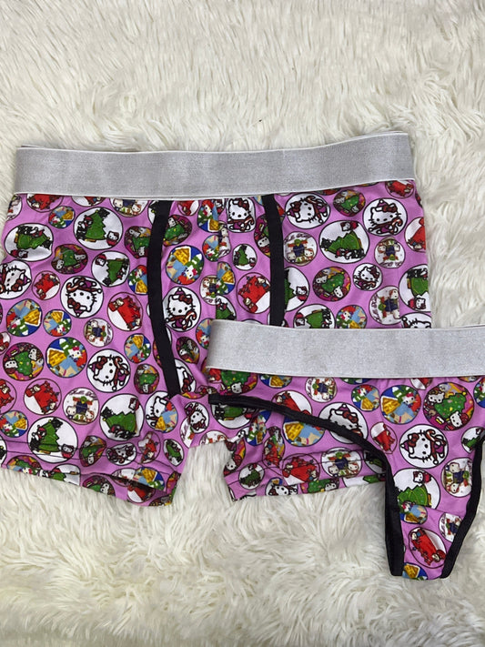 Kitty Navidad Estampa Rojo duo unitalla con tanga