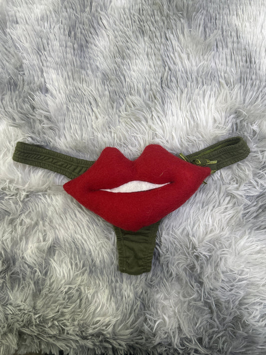 Lips Print Tanga De Broma