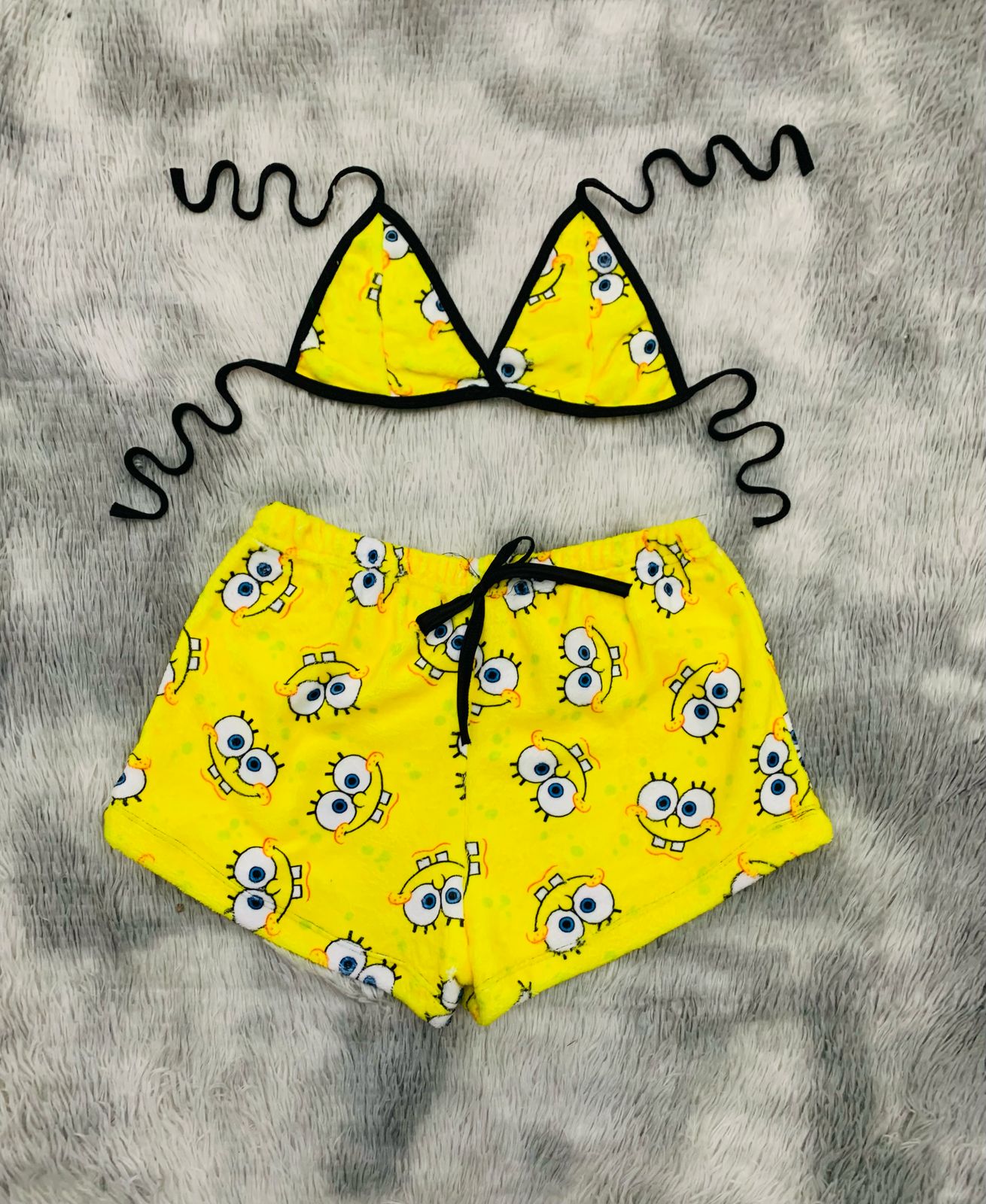 Short con top afelpado Bob Esponja