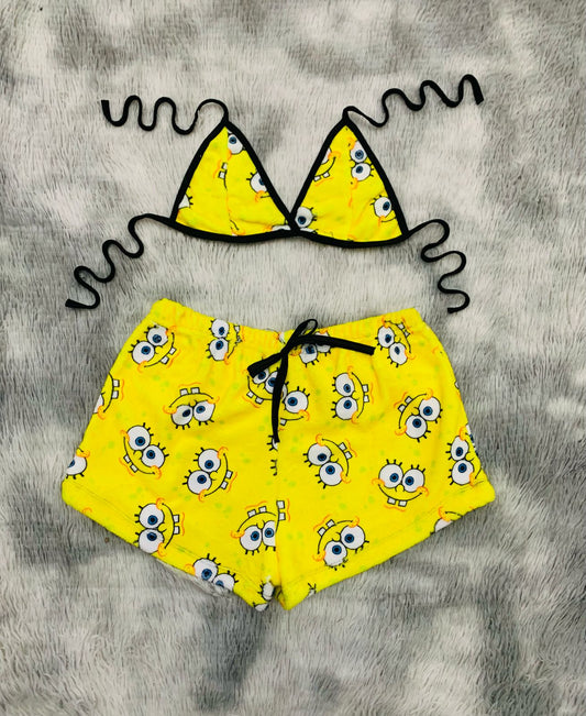 Short con top afelpado Bob Esponja