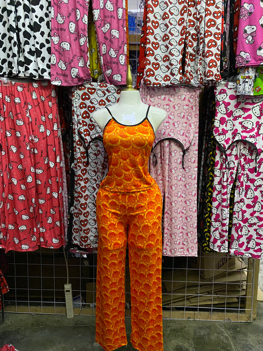 Esferas del Dragón Pijama de dama con blusa y pantalón individual de dama