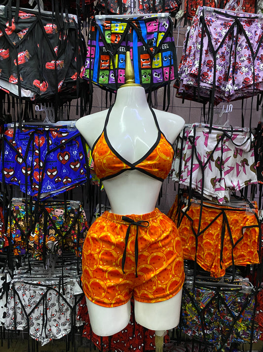 Esferas del dragon Pijama de dama short con top individual de dama