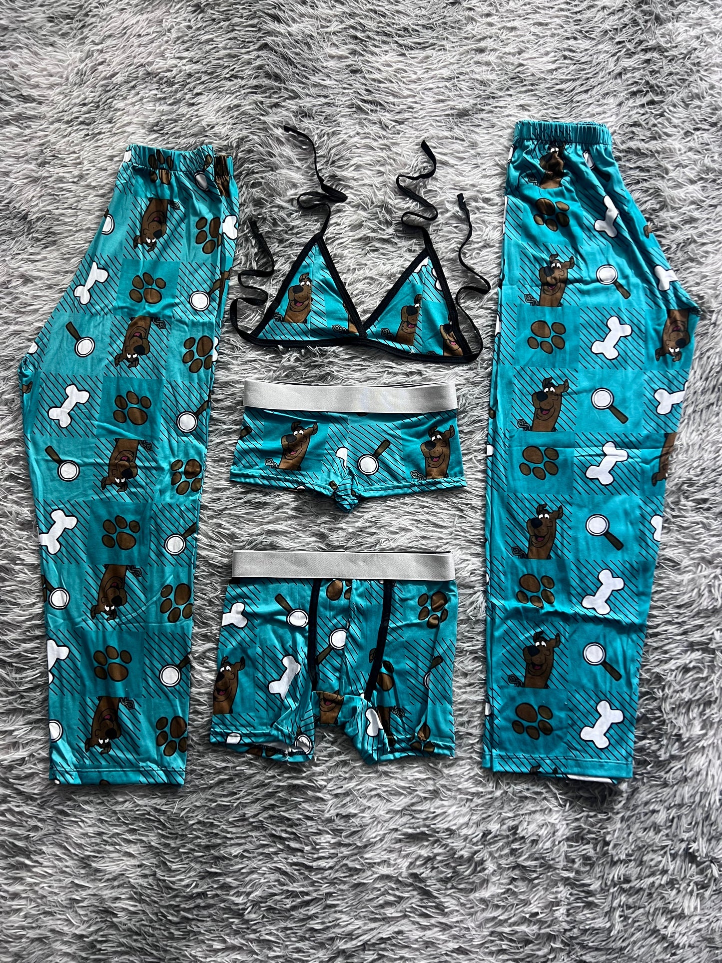 Scooby cuadros pijama 5 piezas
