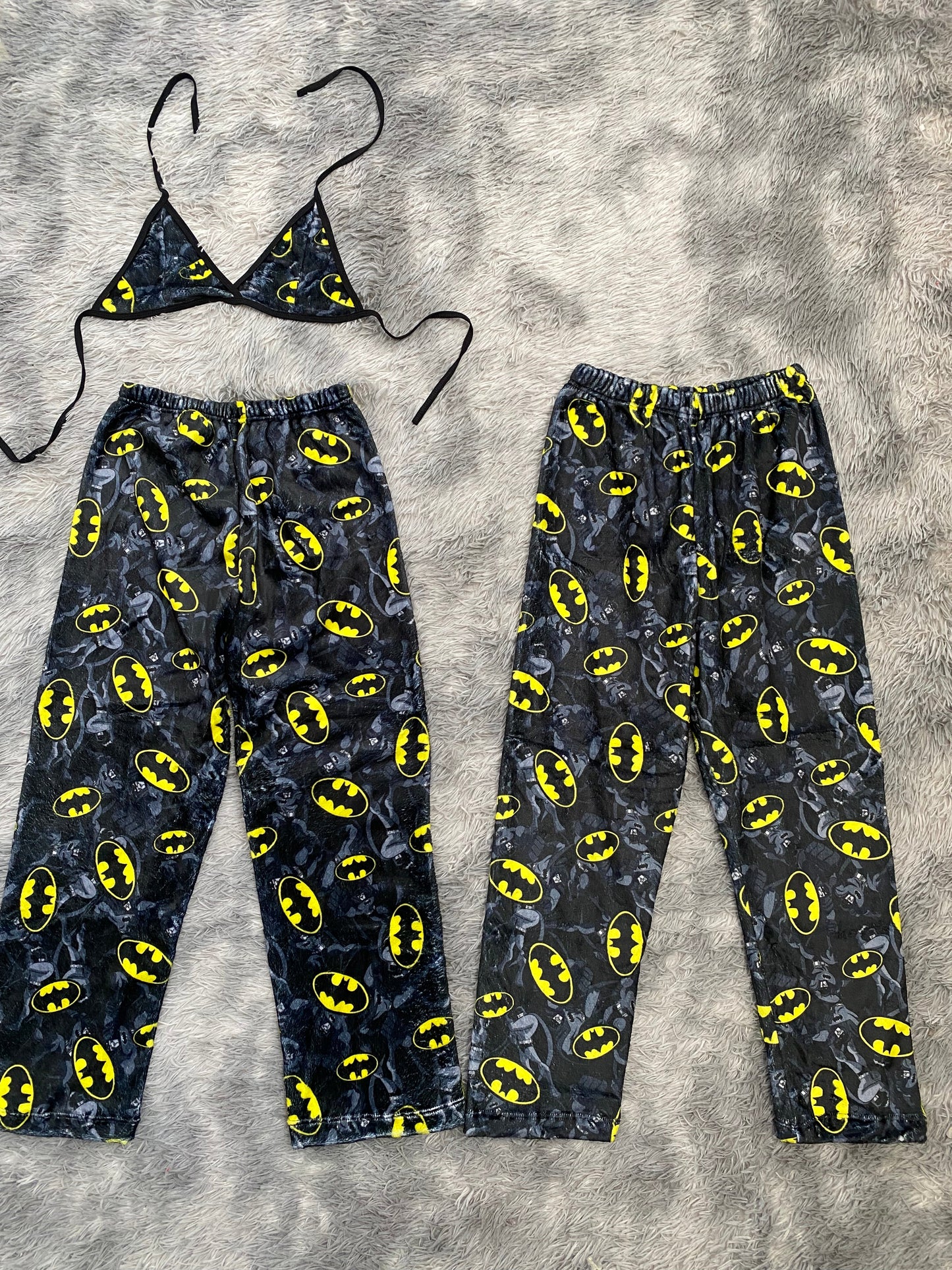 Personaje Batman y logo Duo de pijama afelpada - Fundies