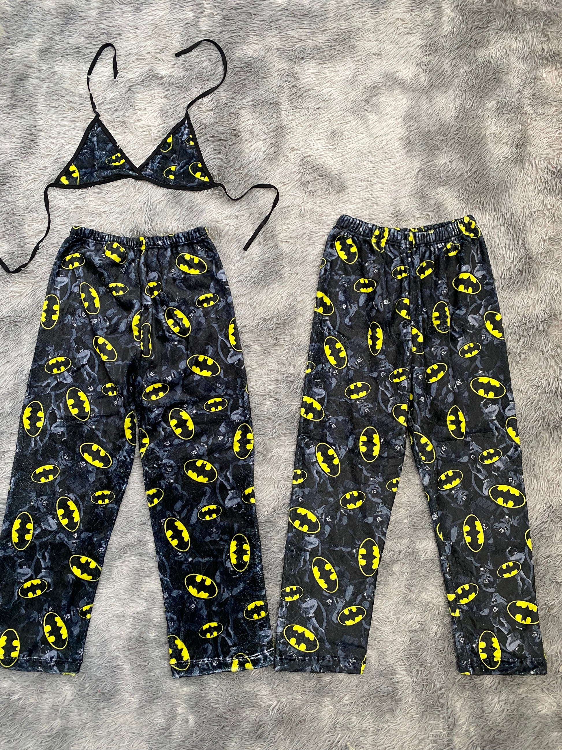 Personaje Batman y logo Duo de pijama afelpada - Fundies