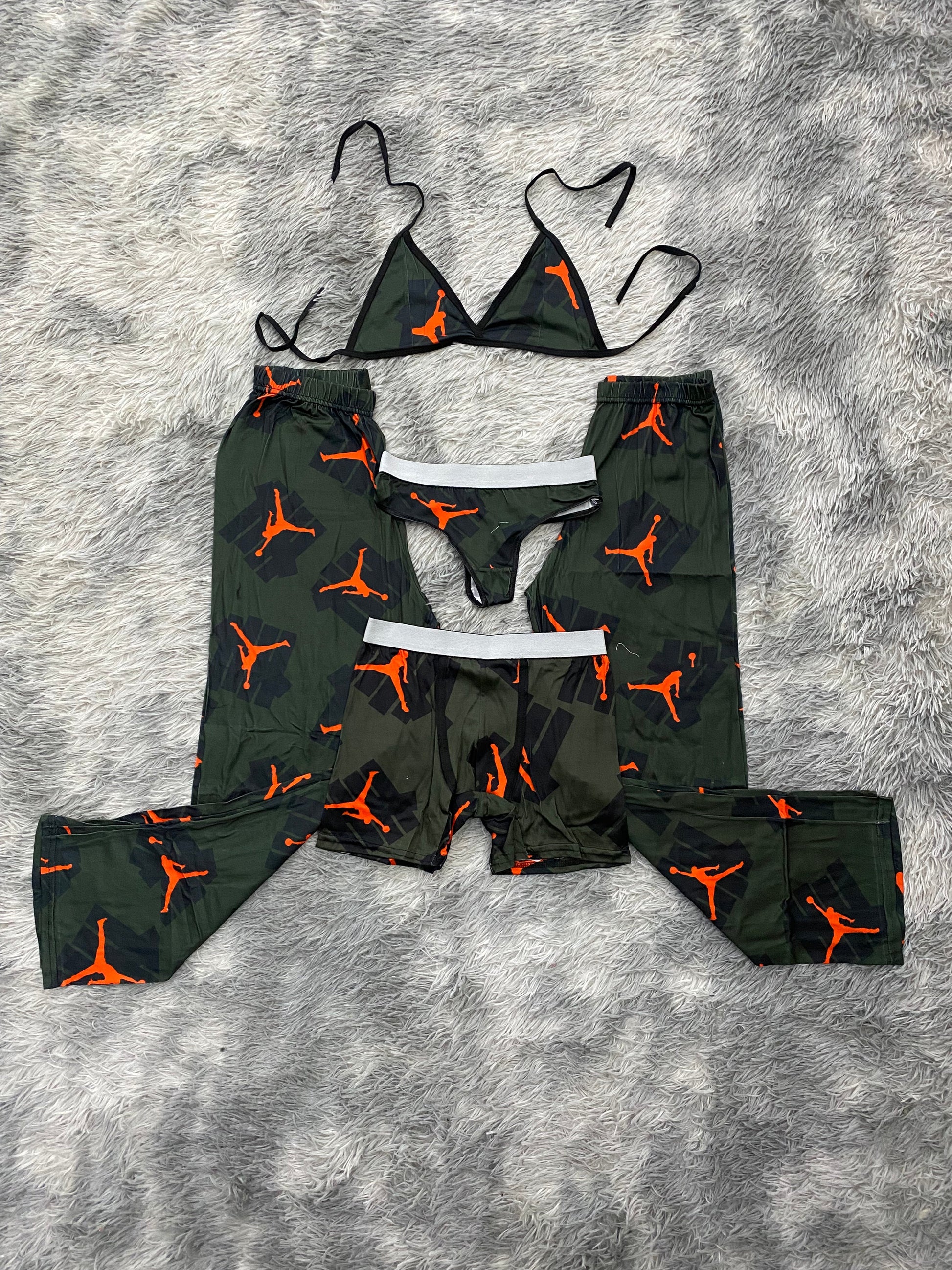 Jordan fondo verde pijama 5 piezas - Fundies