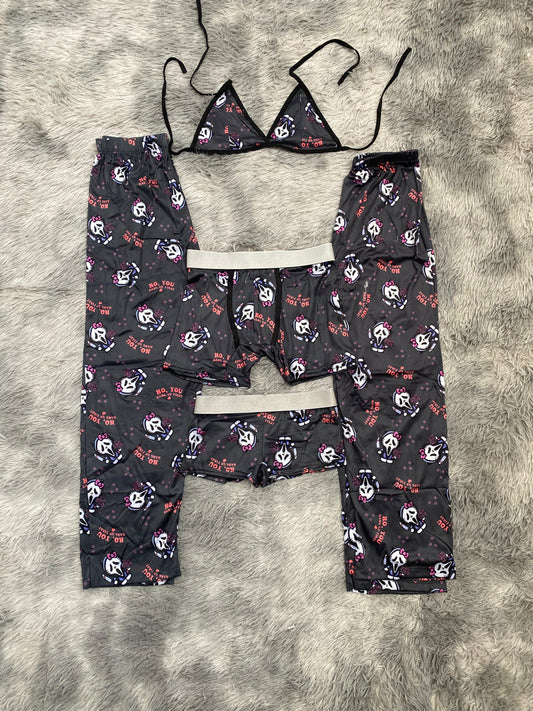 Kitty ghost face pijama 5 piezas - Fundies