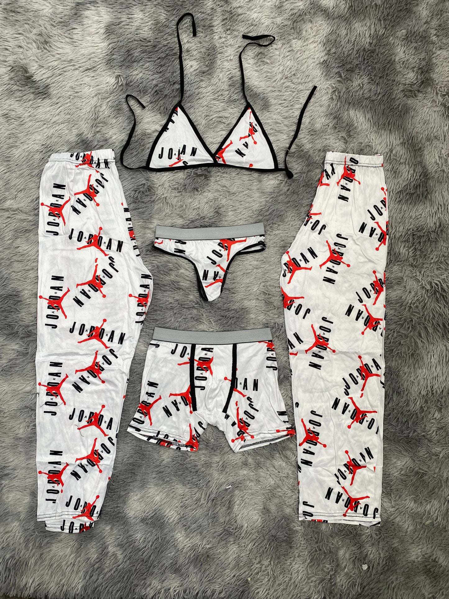 Jordan fondo blanco pijama 5 piezas - Fundies
