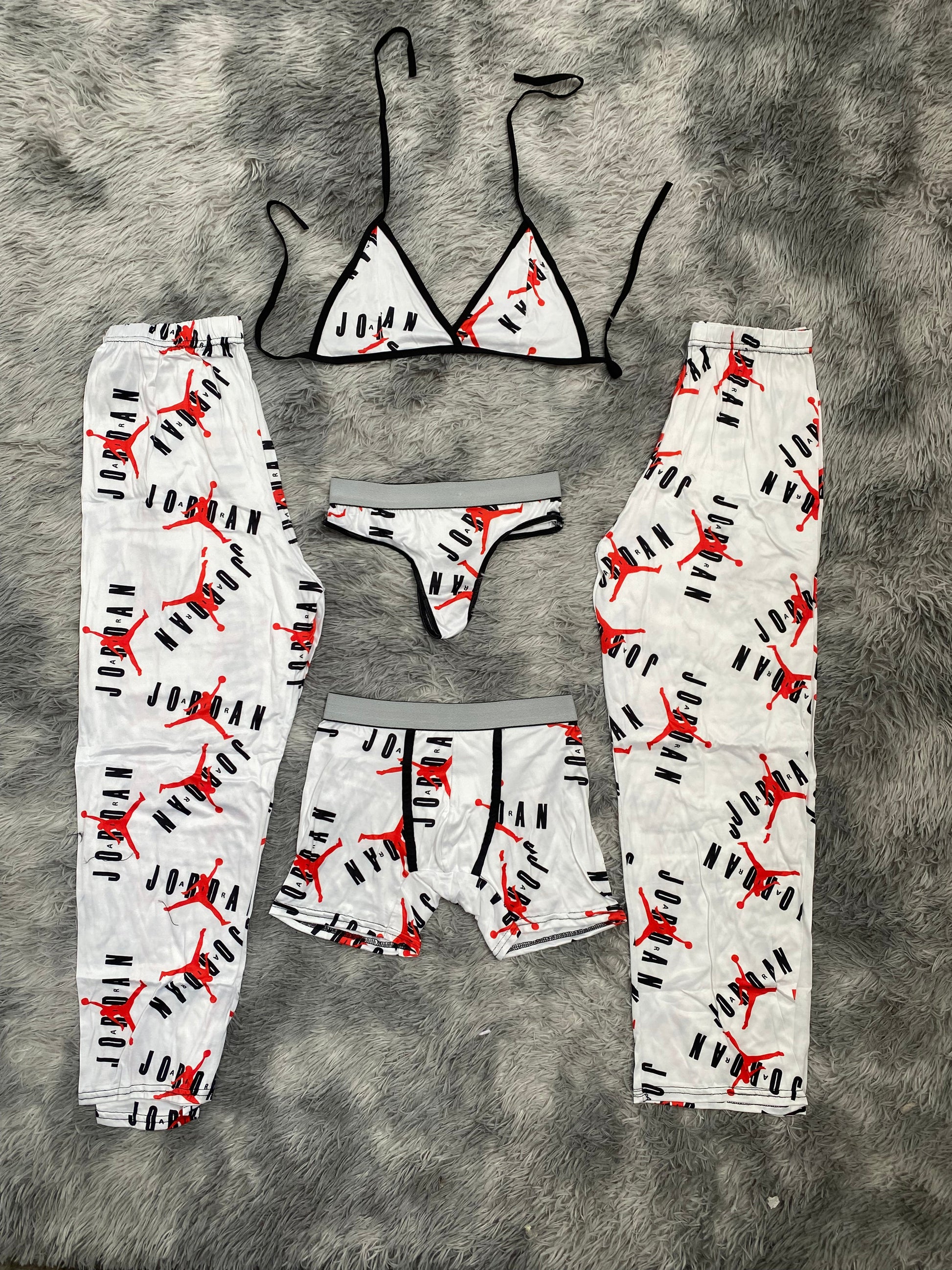 Jordan fondo blanco pijama 5 piezas - Fundies