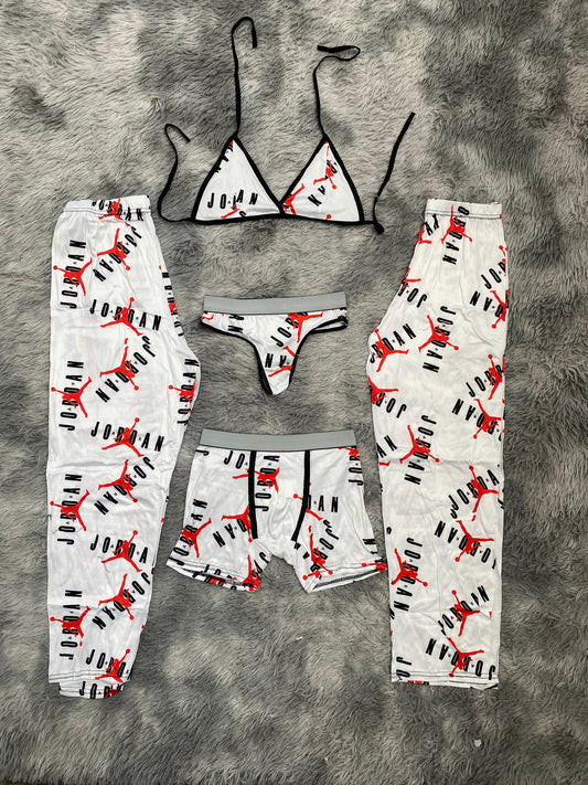 Jordan fondo blanco pijama 5 piezas - Fundies