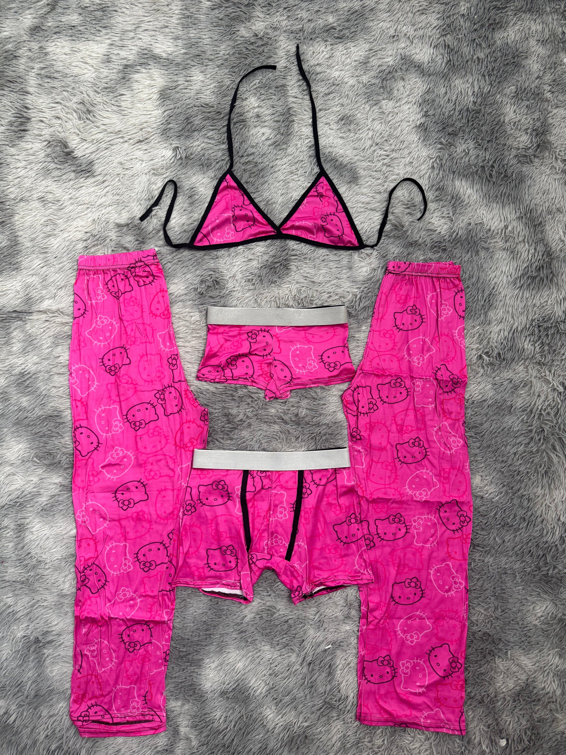 Kitty caras de colores pijama 5 piezas - Fundies