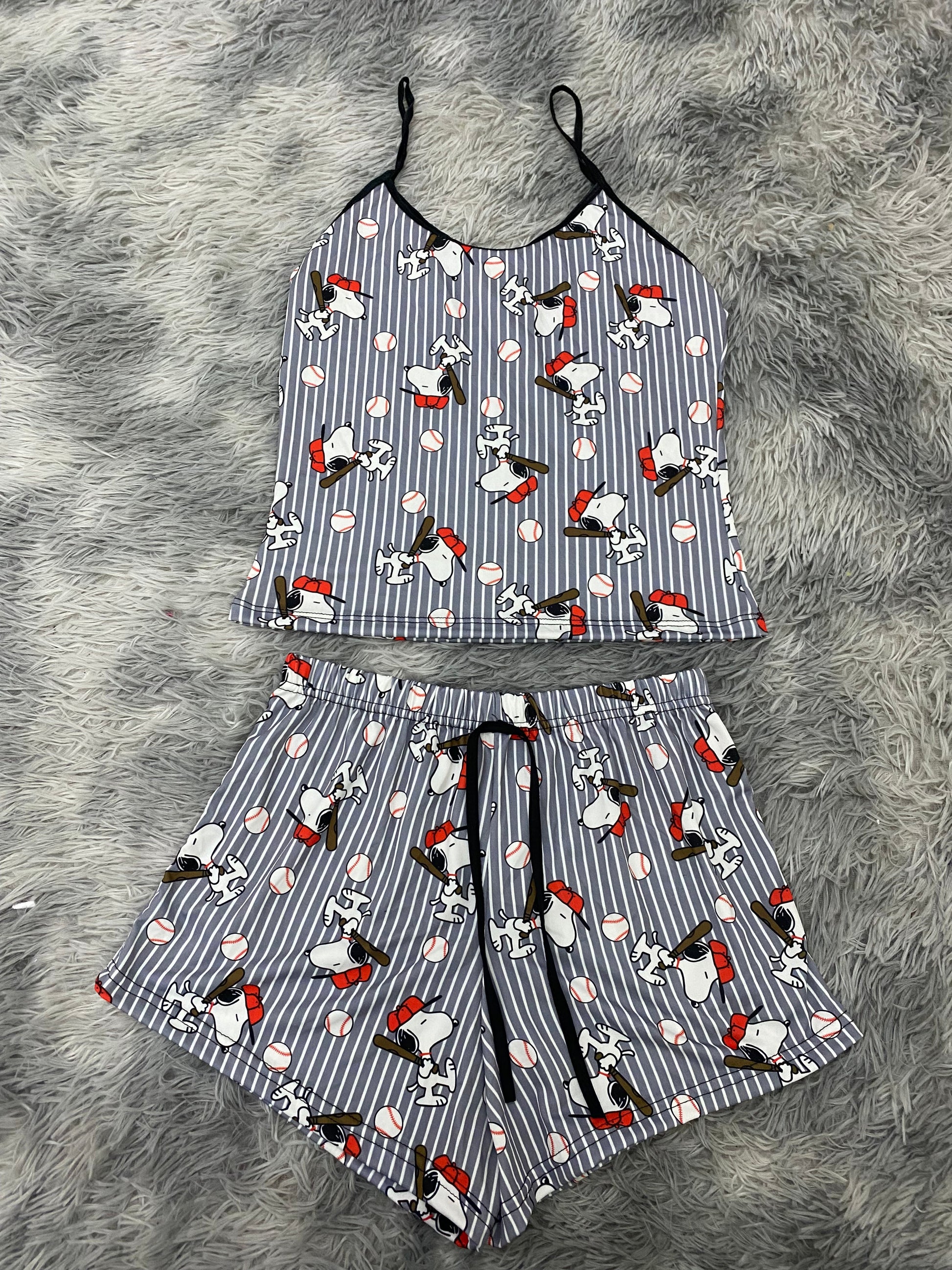 Snoopy baseball blusa con short - Fundies