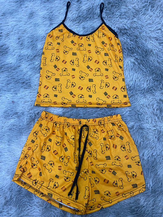 Winnie Pooh blusa con short - Fundies