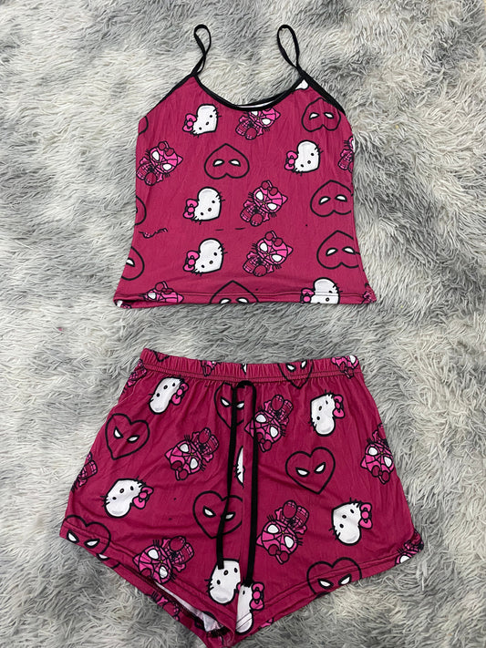 Spider kitty vino blusa con short - Fundies
