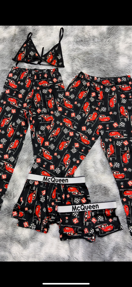 McQueen Negro Duo de Pijama 5 Piezas Duo Unitalla de 5 piezas