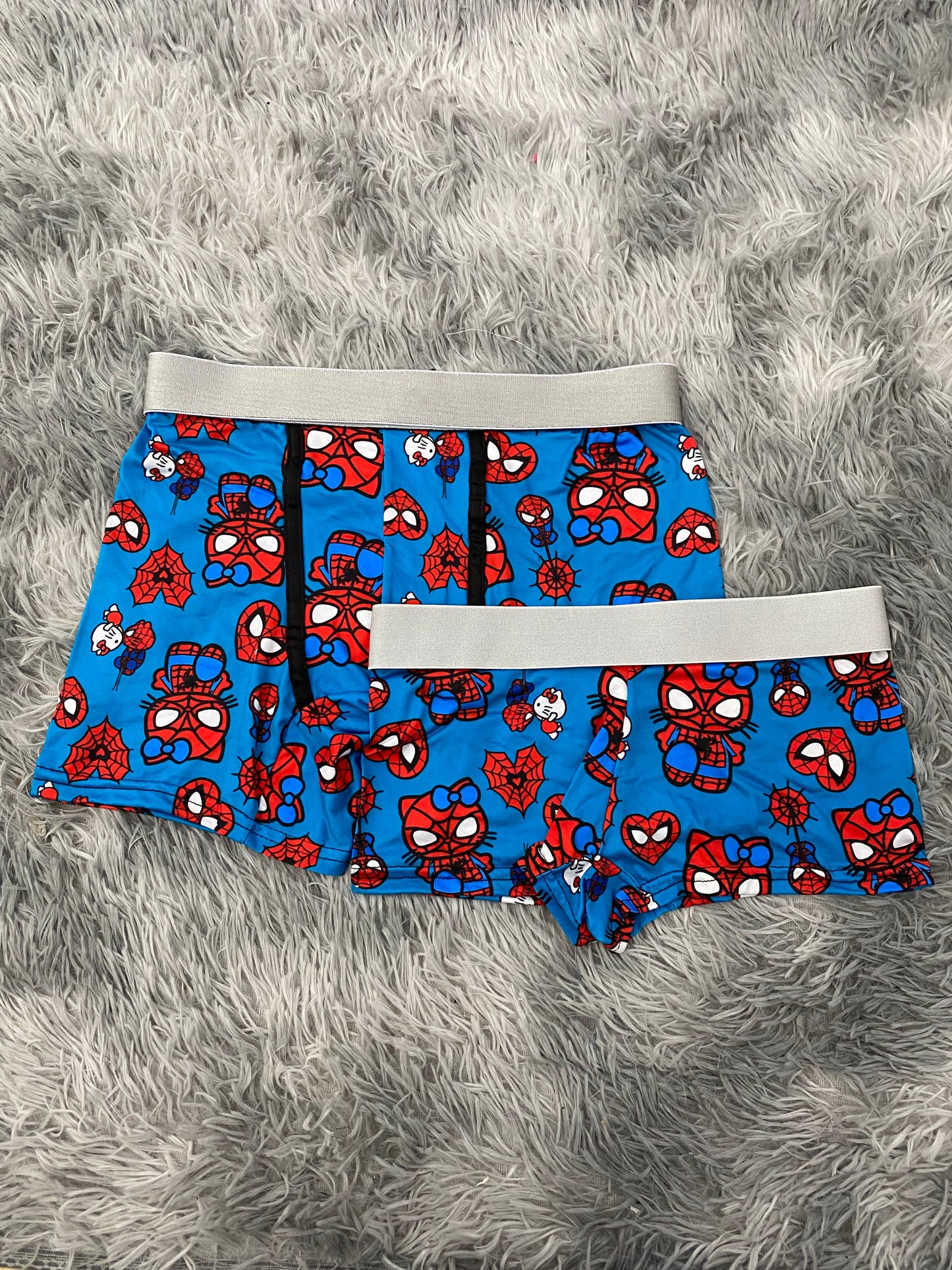 Spider kitty azul beso Duo Con Boxer XL