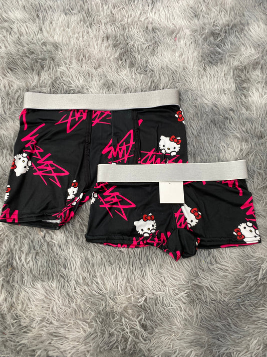 Hello kitty letras rosas Duo Con Boxer