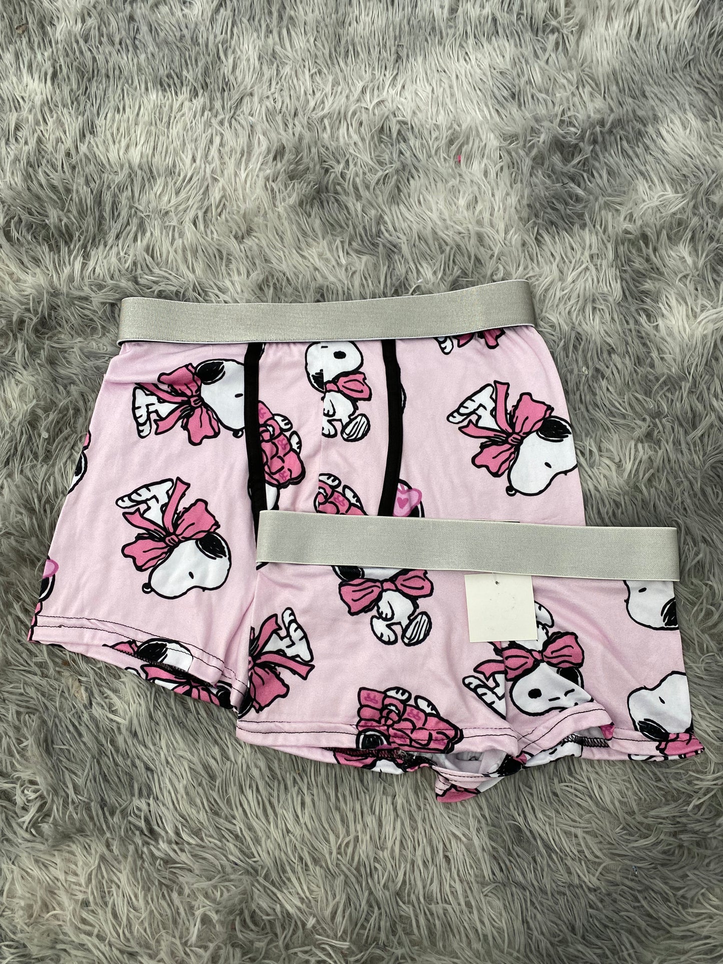 Snoopy rosa claro Duo Con Boxer