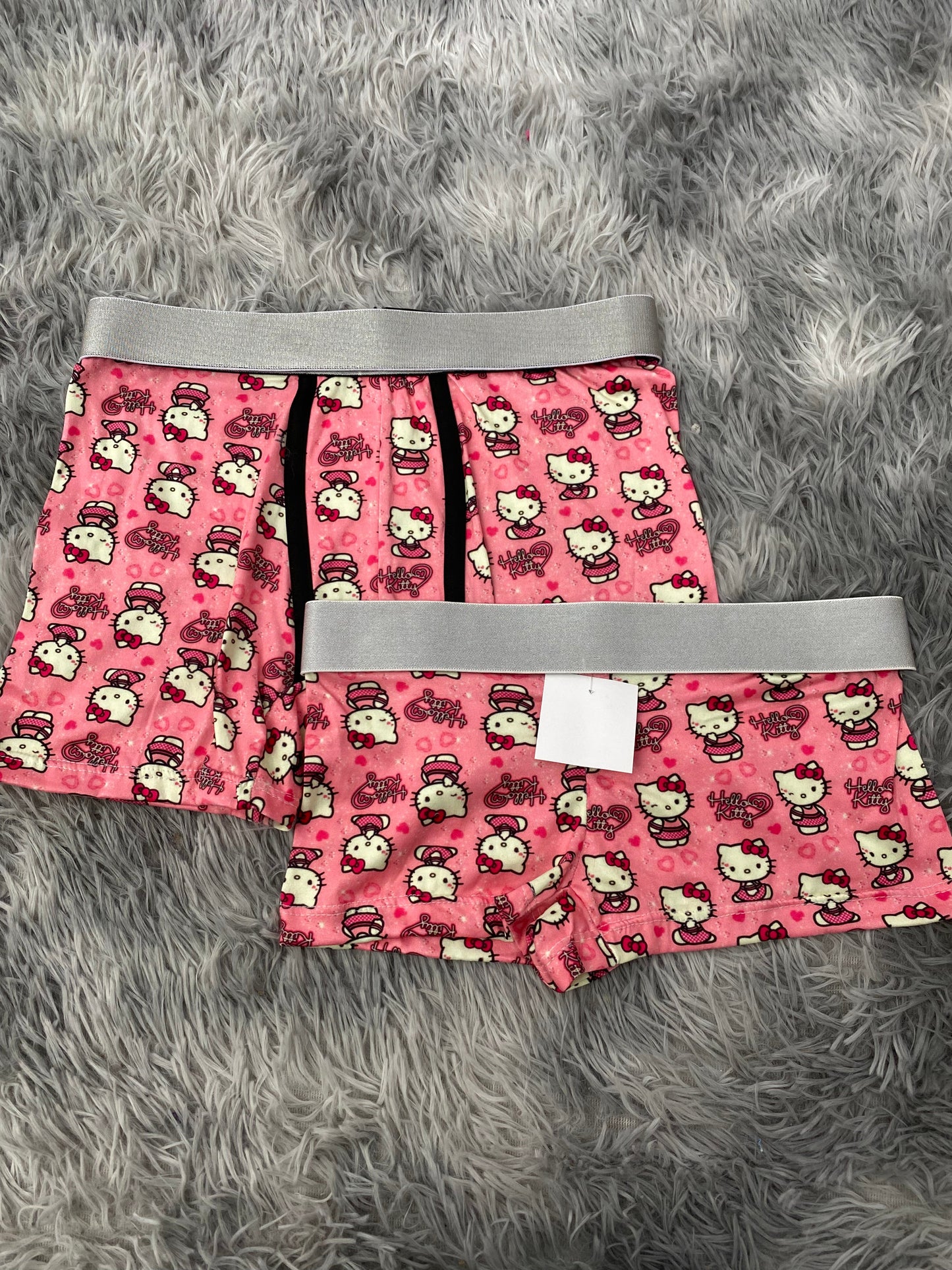 Hello kitty fondo rosa y corazones Duo Con Boxer