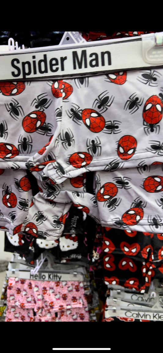 Spider Man Gris Duo Unitalla Con boxer.