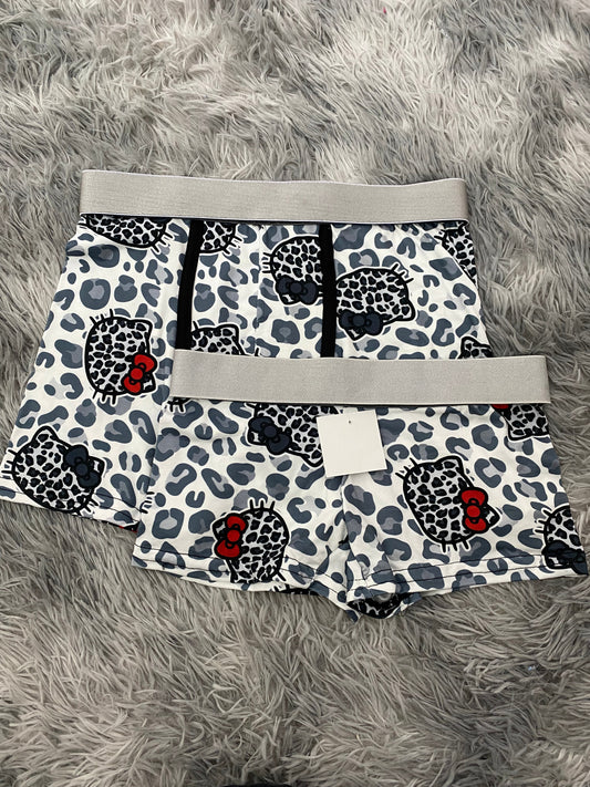 Hello kitty animal print fondo blanco Duo Con Boxer XL