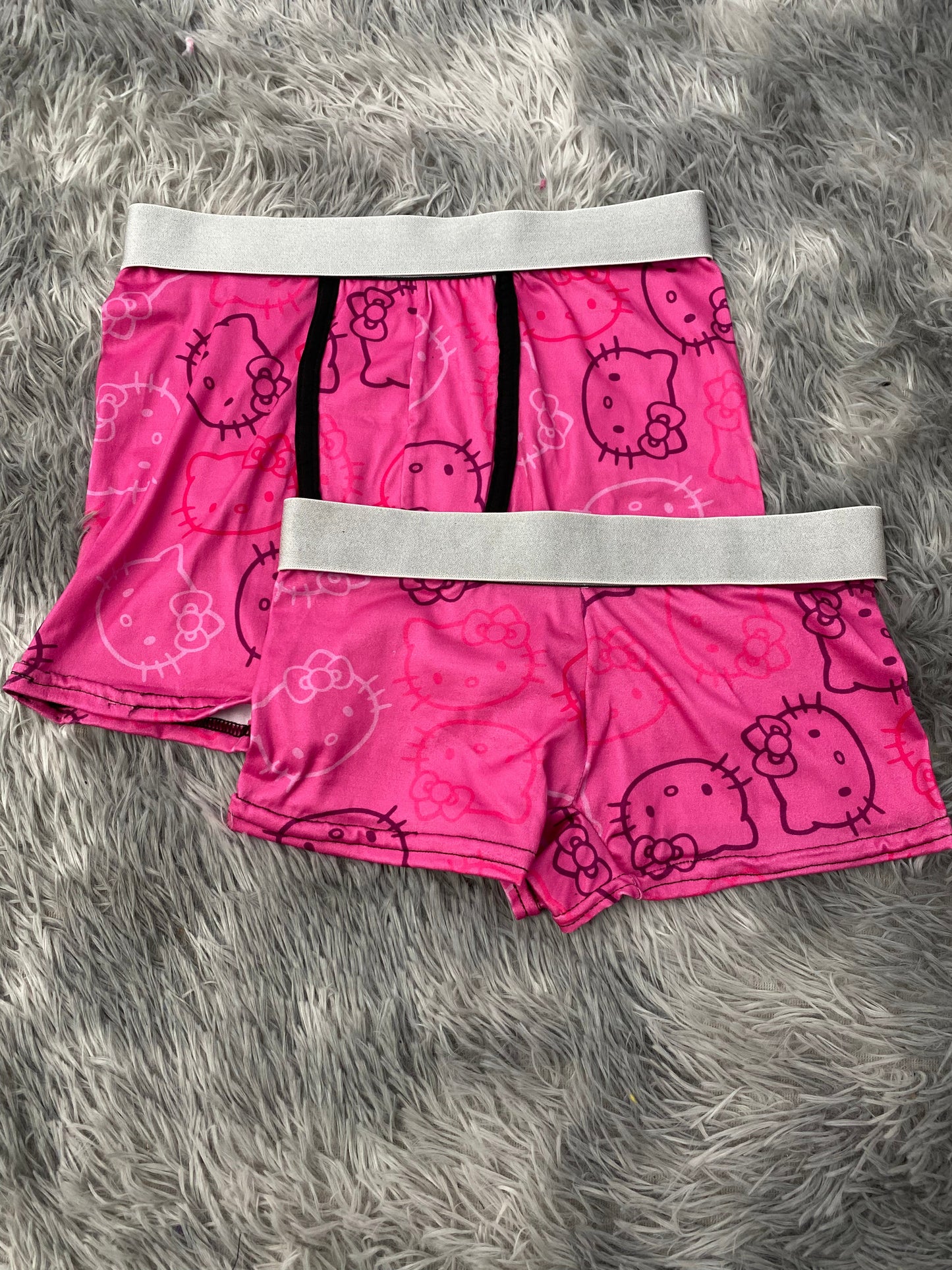 Hello kitty contornos fondo rosa Duo Con Boxer XL