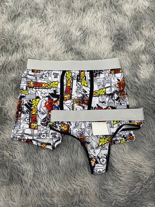 Dargon ball comic blanco Dúo Unitalla Con Tanga XL