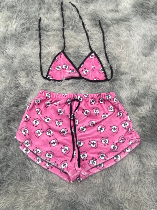 Patricio cara top con short unitalla de afelpado