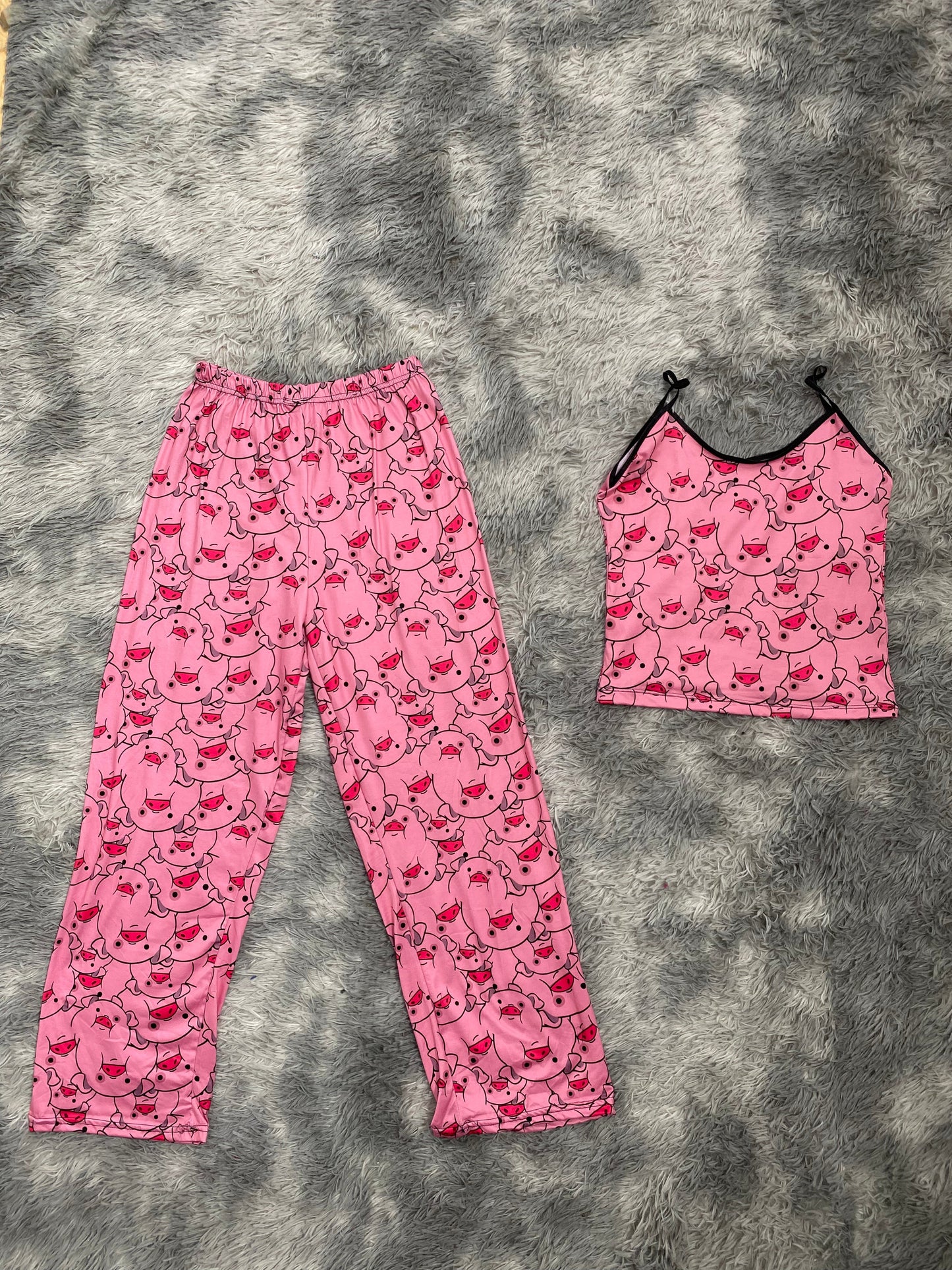 Puerquito Blusa Con Pantalón Pijama De Dama