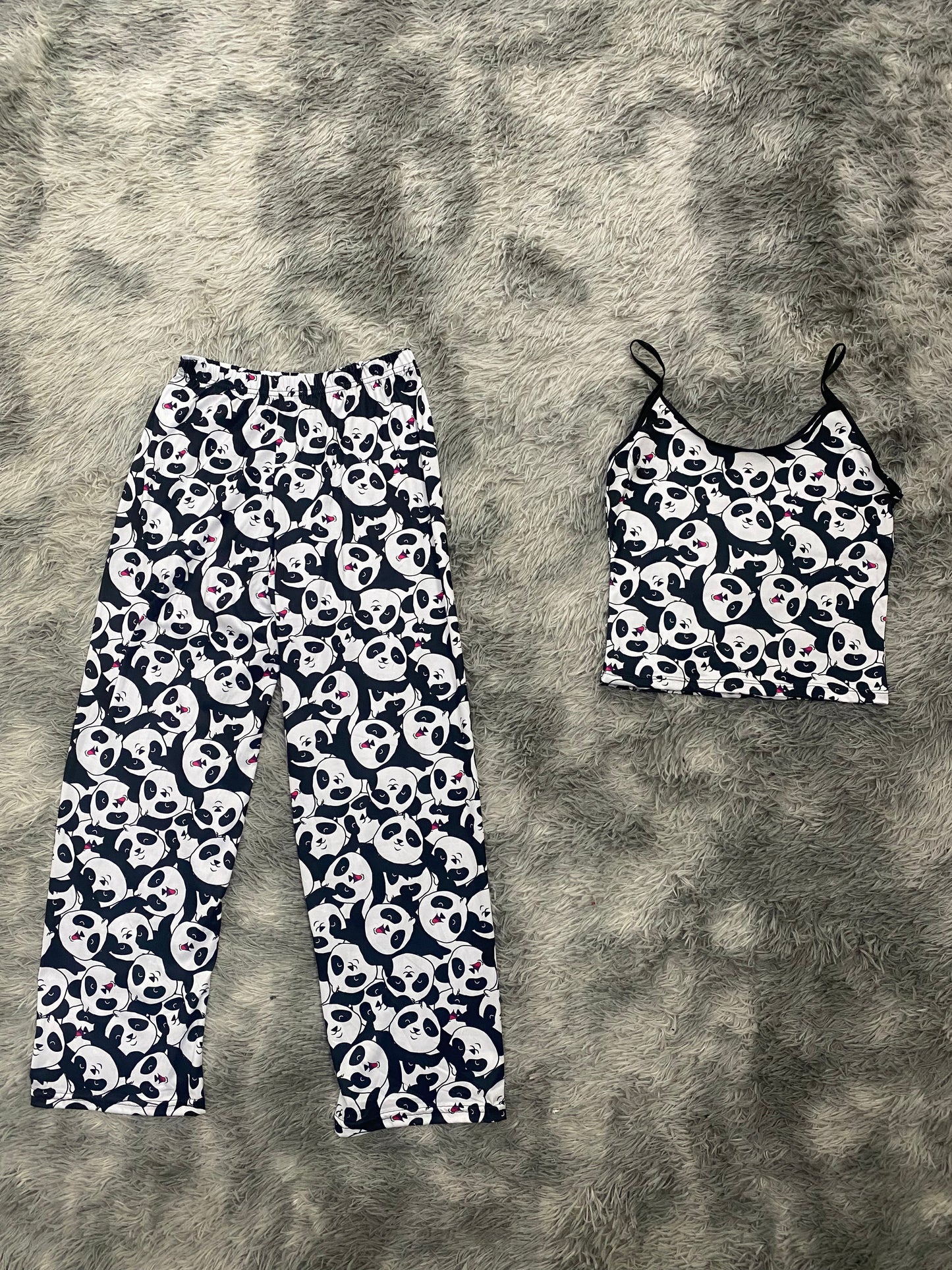 Pandas Blusa Con Pantalón Pijama De Dama