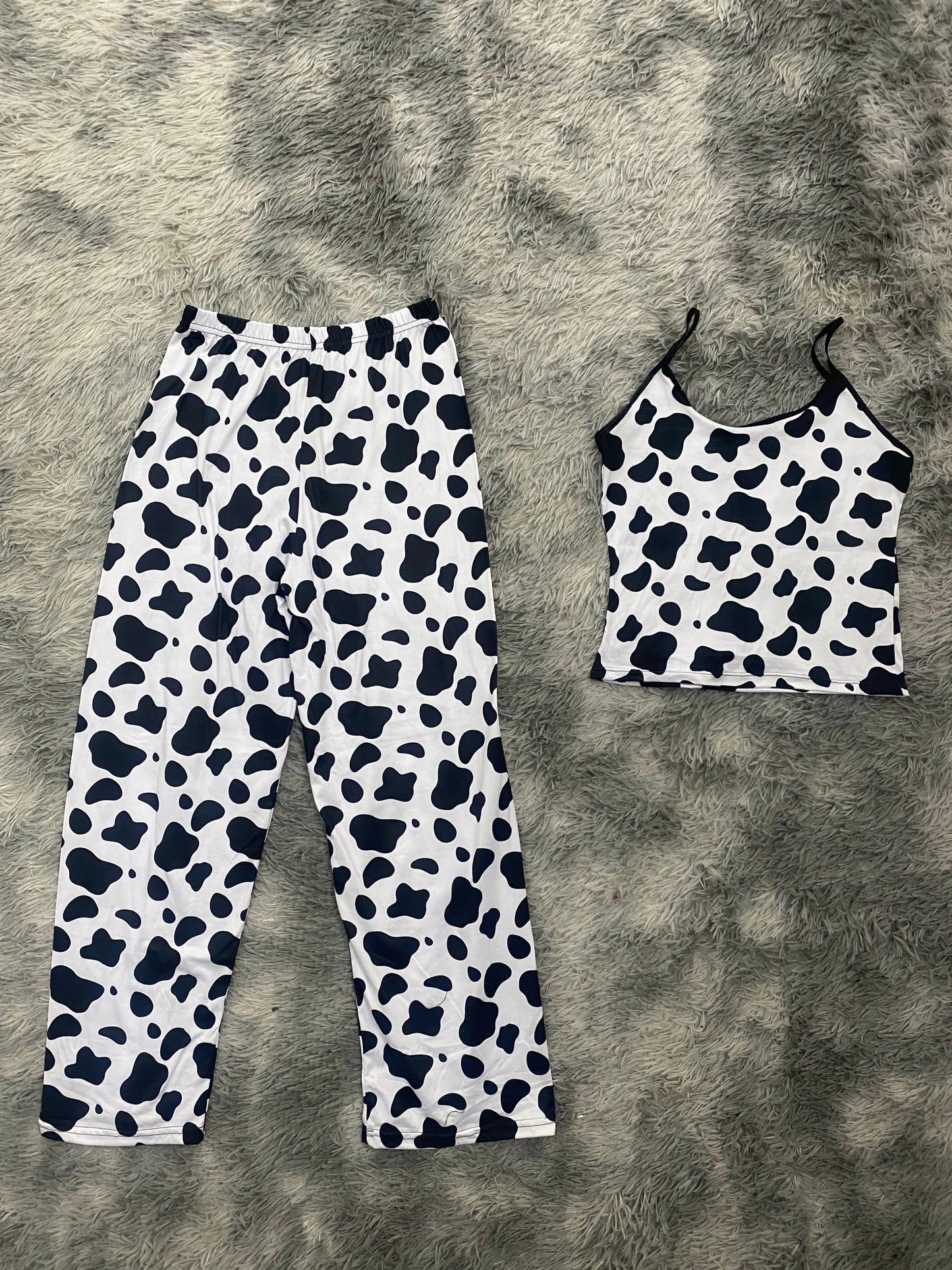 Vaca Blusa Con Pantalón Pijama De Dama