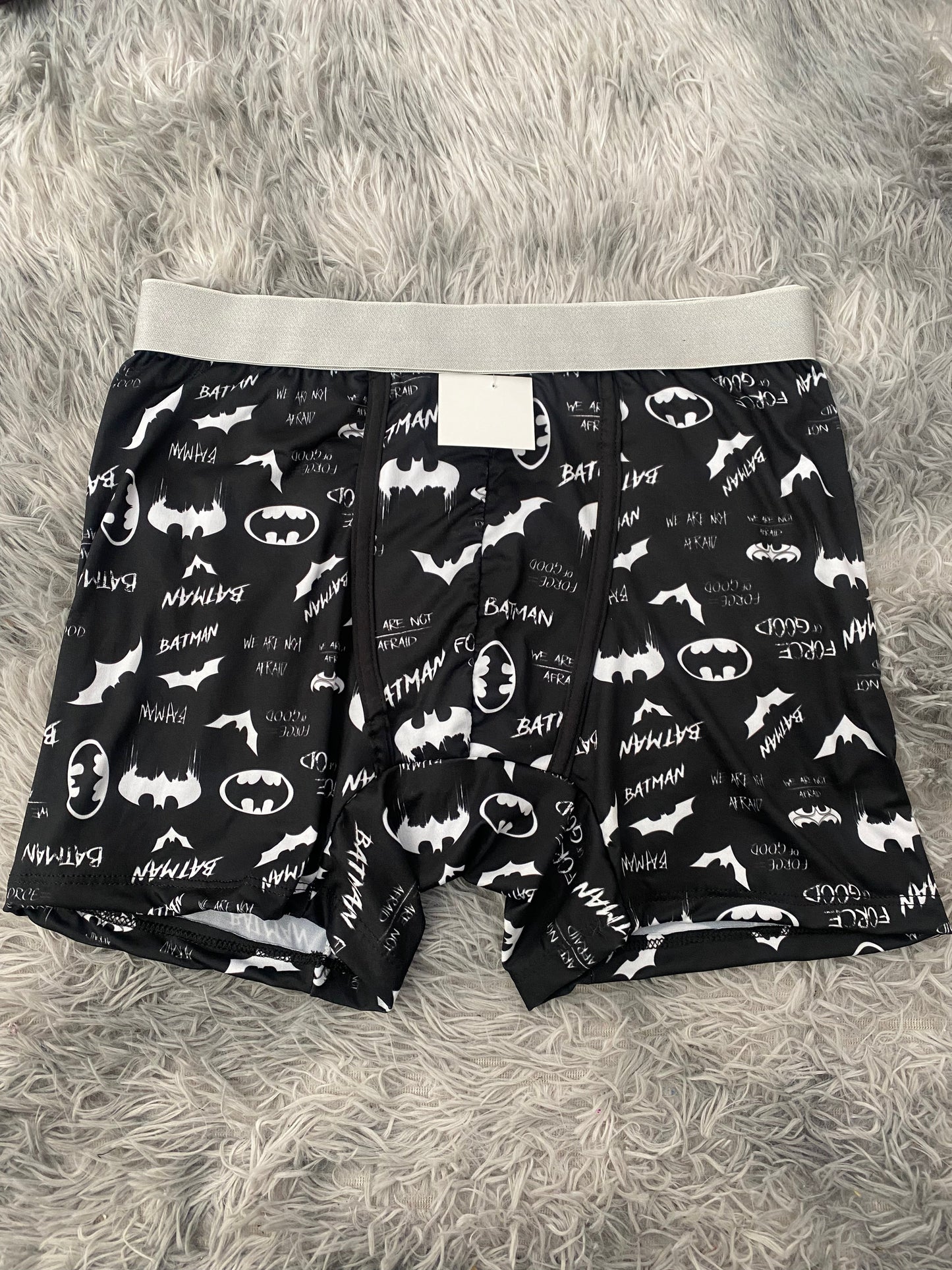 Batman letras blancas fondo negro Boxer De Hombre Xl