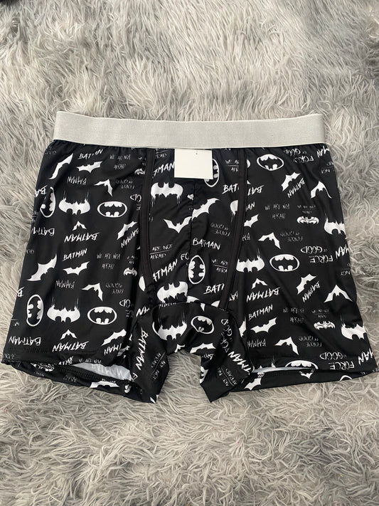 Batman letras blancas fondo negro Boxer De Hombre Xl