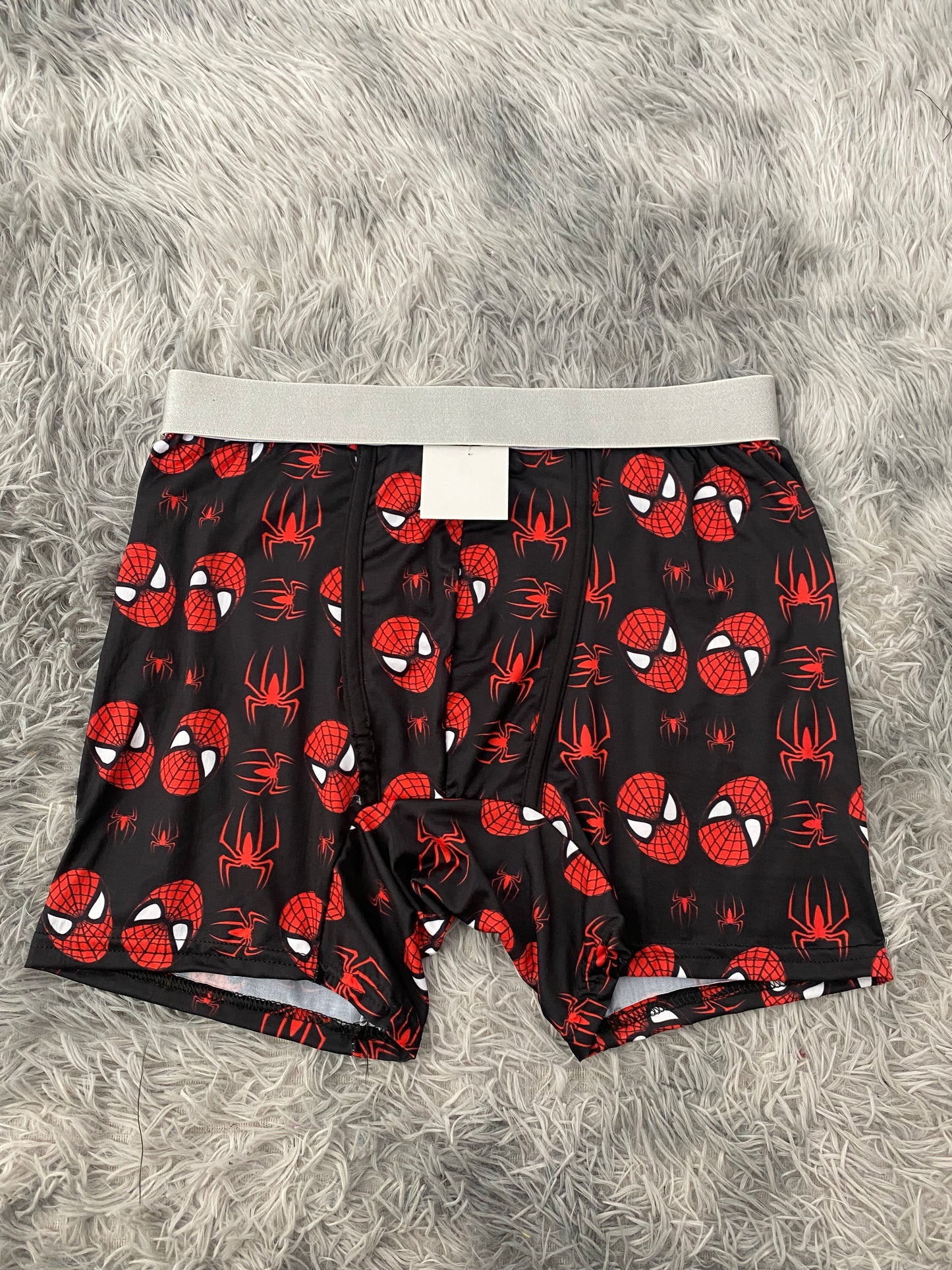 Spiderman arañas rojas fondo negro Boxer De Hombre Xl