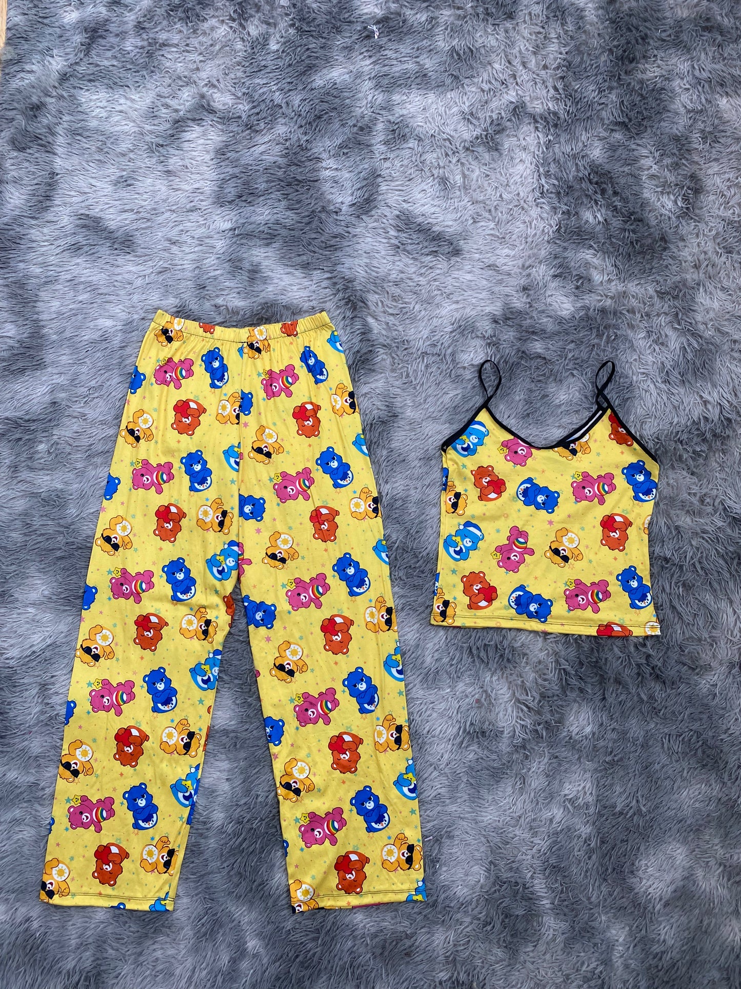 Ositos cariñositos fondo amarillo Blusa Con Pantalón Pijama De Dama