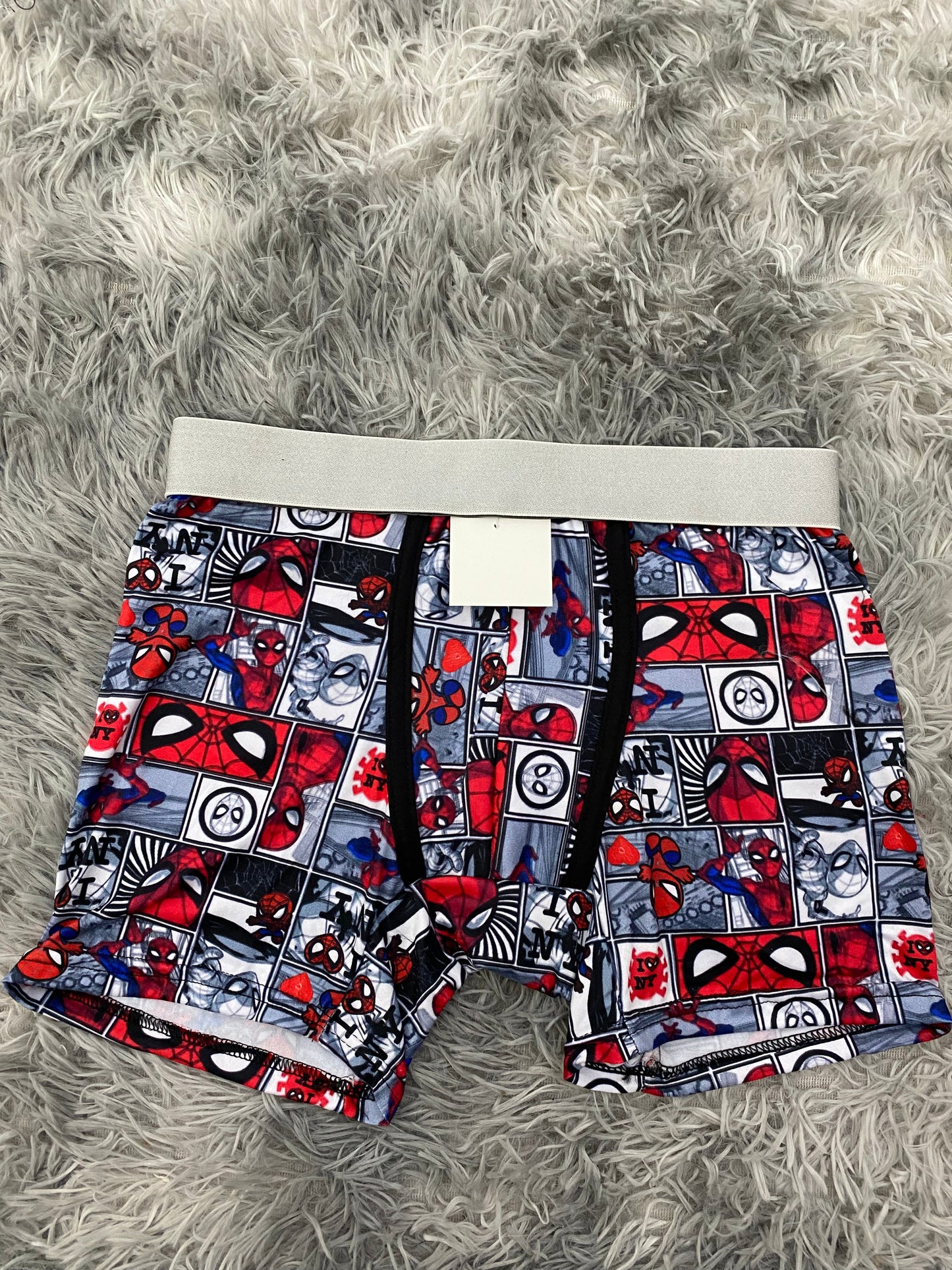 Spiderman cuadros blancos Boxer De Hombre
